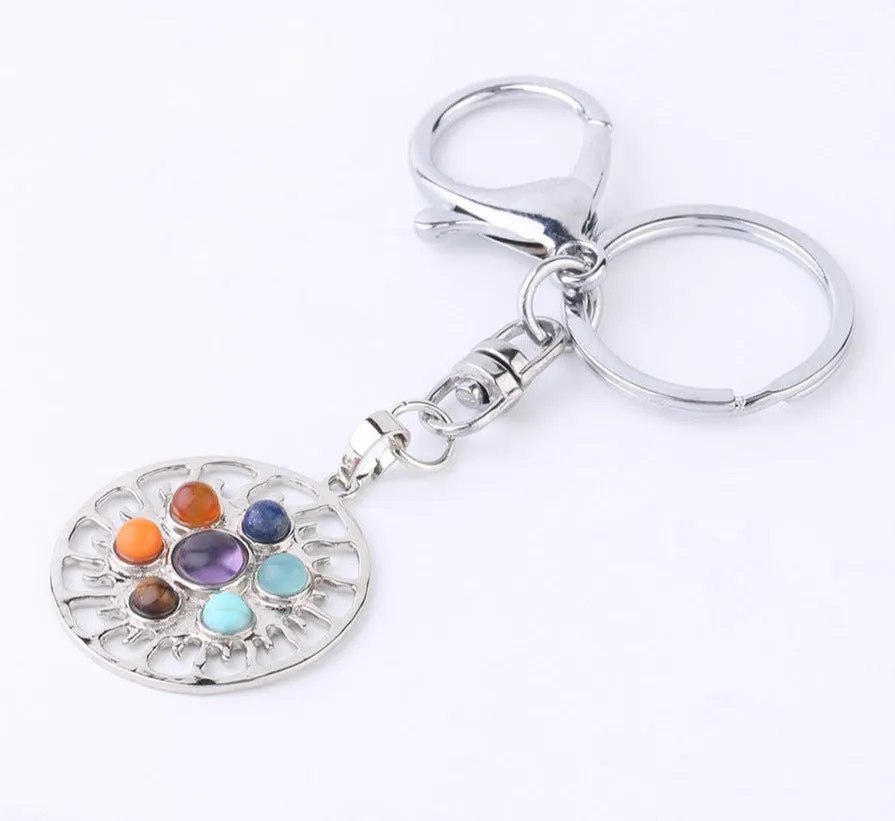 Chakra Healing Keychain