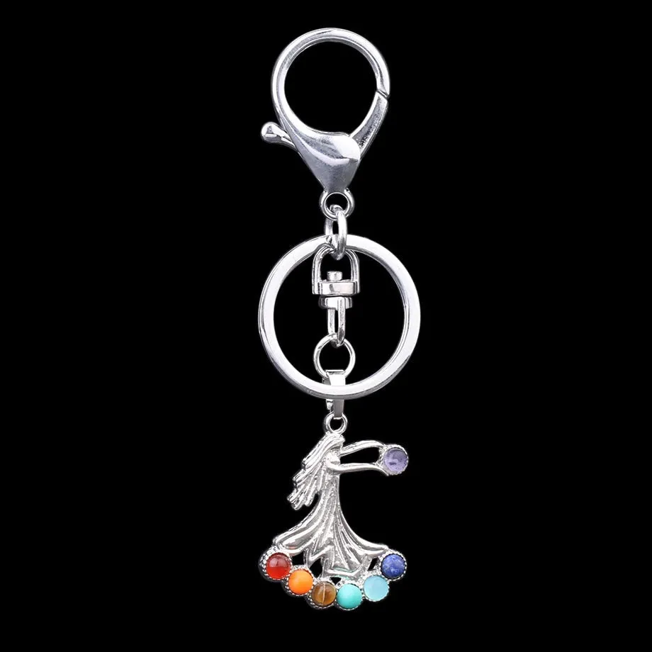 Chakra Healing Keychain