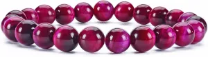 Cherry Tree Collection - Small, Medium, Large Sizes - Gemstone Beaded Bracelets For Women and Men - 8mm Round Beads