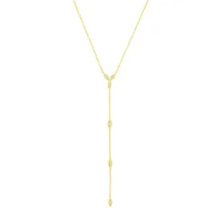 Chiara Lariat Gold Necklace