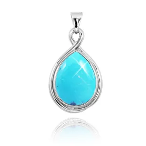 Compressed Turquoise  Pendant
