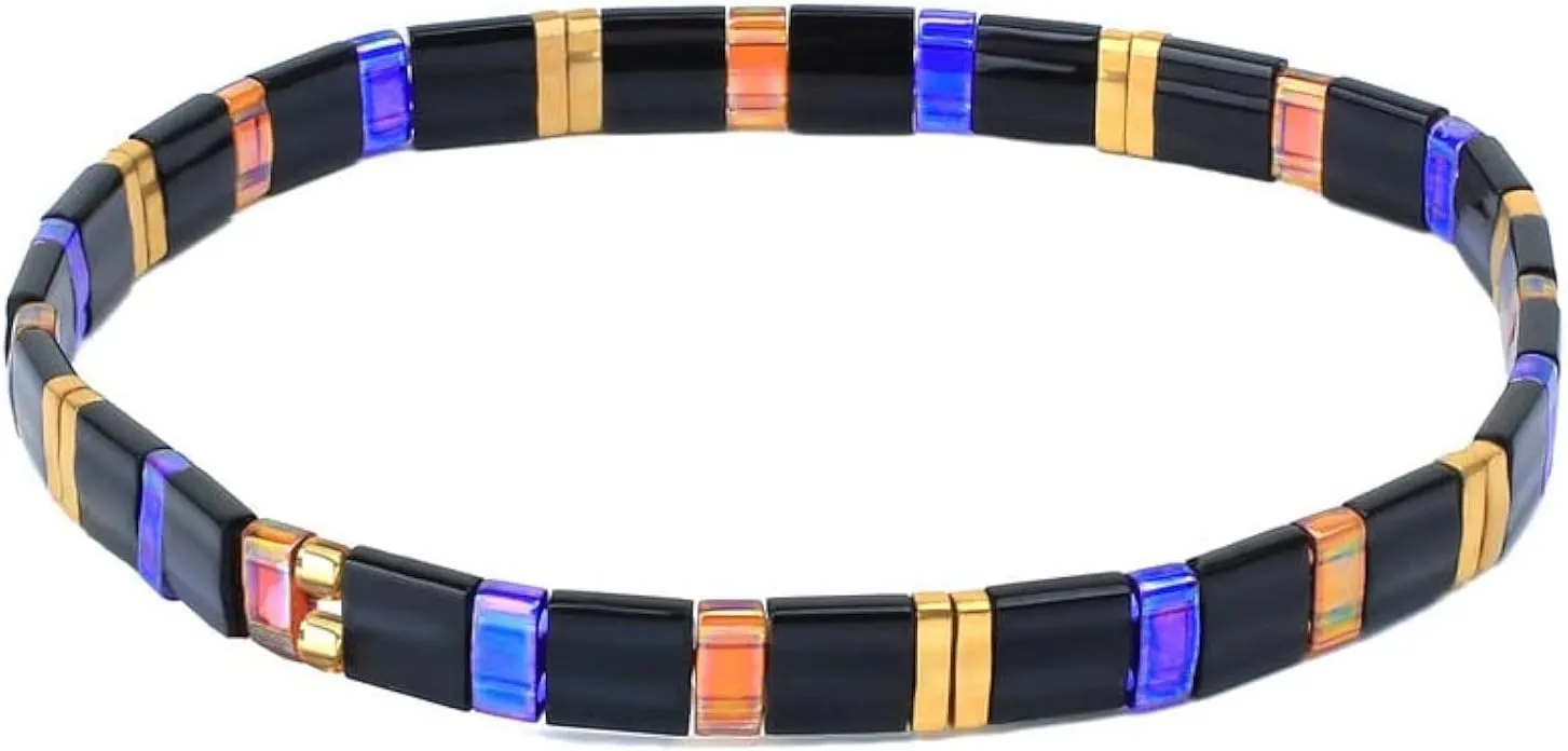 CQUAN CHI Women Beaded Strand Bracelet Handmade Friendship Charm Bracelets New