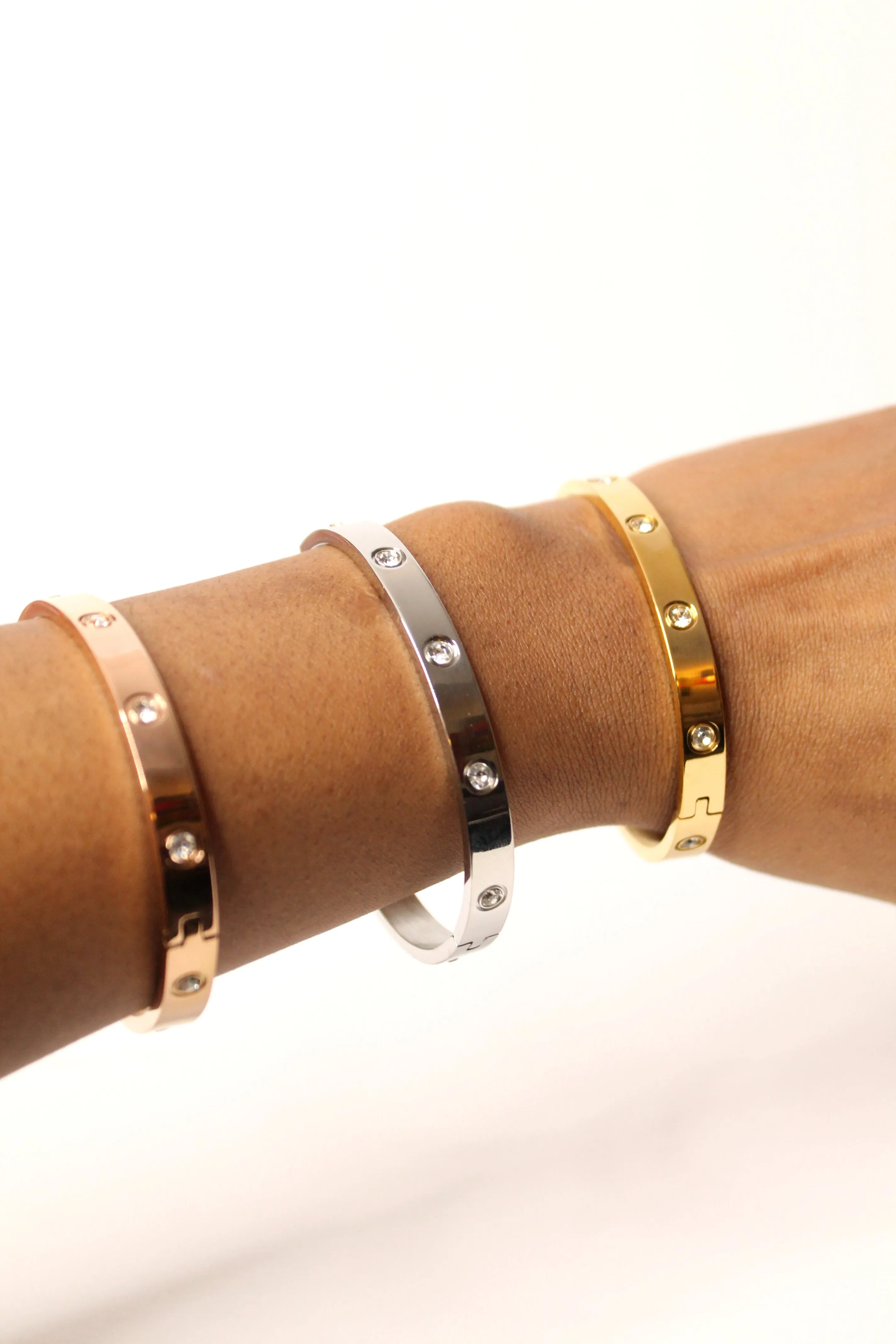 Cuff stainless steel bangles bracelets