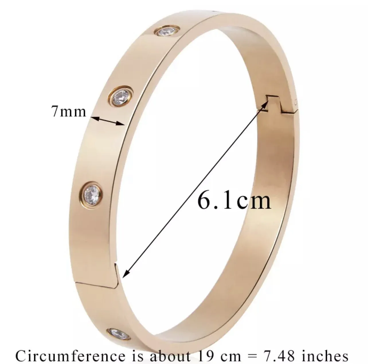 Cuff stainless steel bangles bracelets