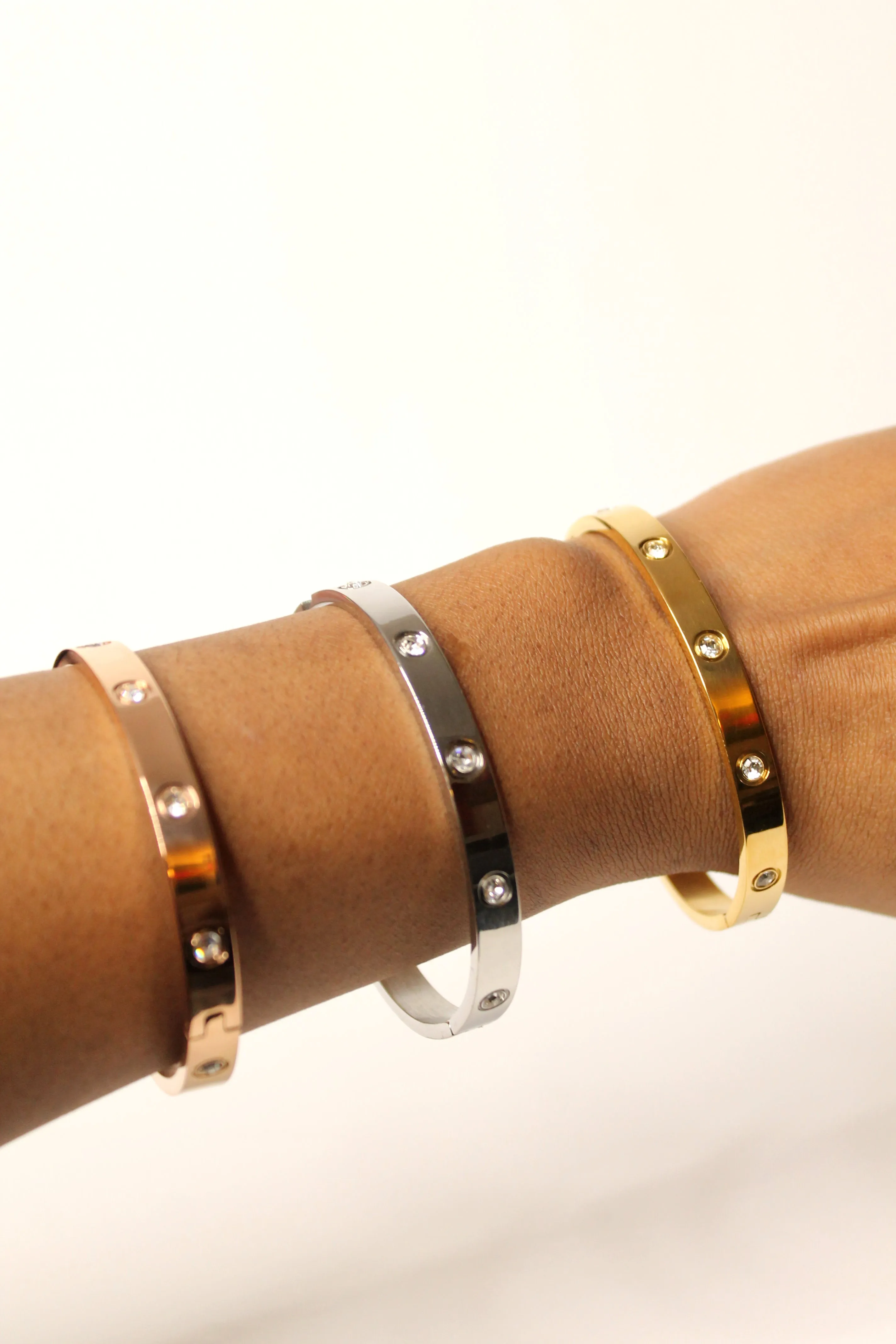 Cuff stainless steel bangles bracelets