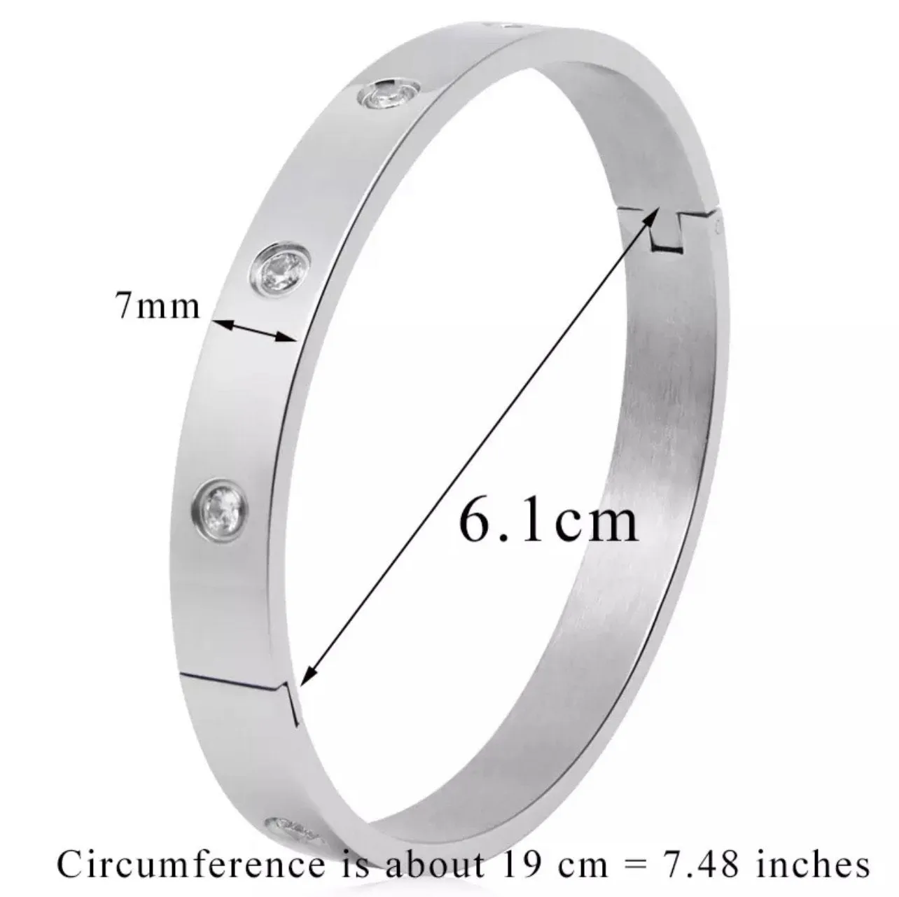 Cuff stainless steel bangles bracelets
