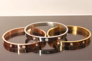 Cuff stainless steel bangles bracelets