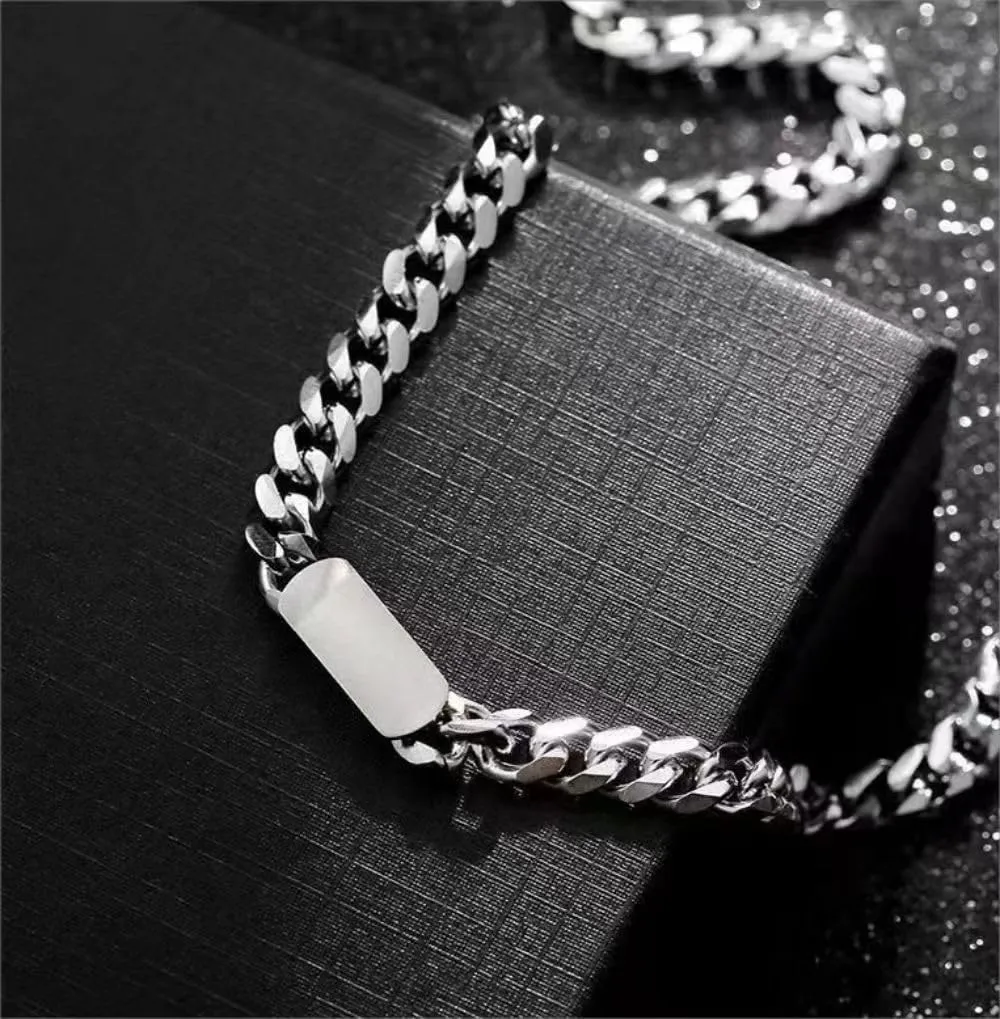 Curb Cuban Chain Link Necklace for Men Women,316L Stainless Steel Dainty Chunky Chain Choker Necklaces for Men Women Trendy Personalized Jewelry