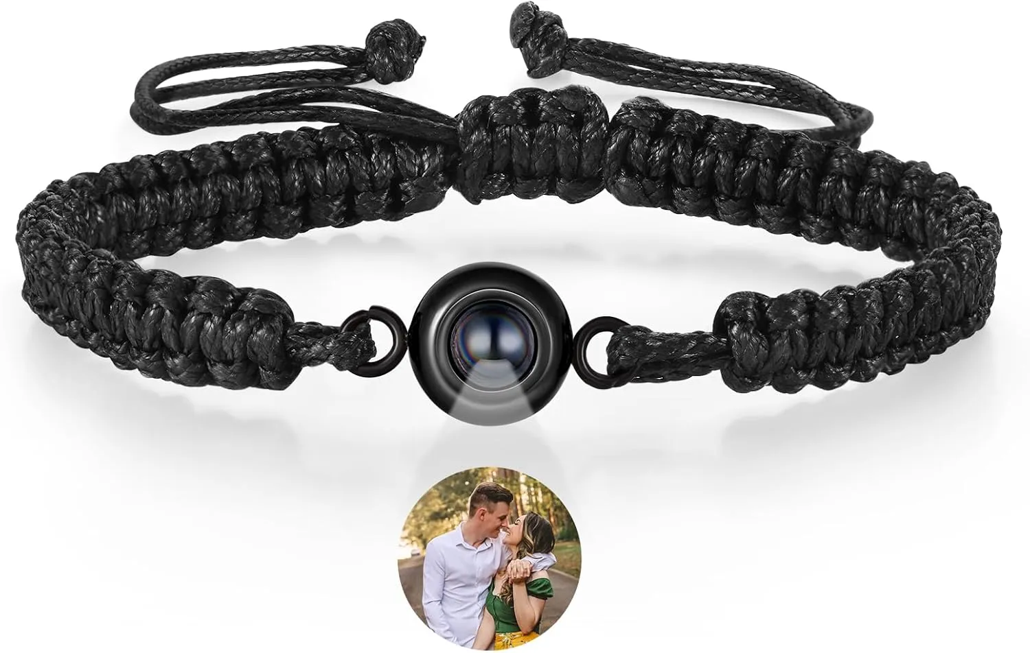 Custom Bracelets with Picture inside, Customized Projection Bracelet with Photo, Picture Bracelet Personalized Photo, Adjustable Bracelet Memorial Gifts Bracelet for Loss of Loved One