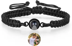 Custom Bracelets with Picture inside, Customized Projection Bracelet with Photo, Picture Bracelet Personalized Photo, Adjustable Bracelet Memorial Gifts Bracelet for Loss of Loved One