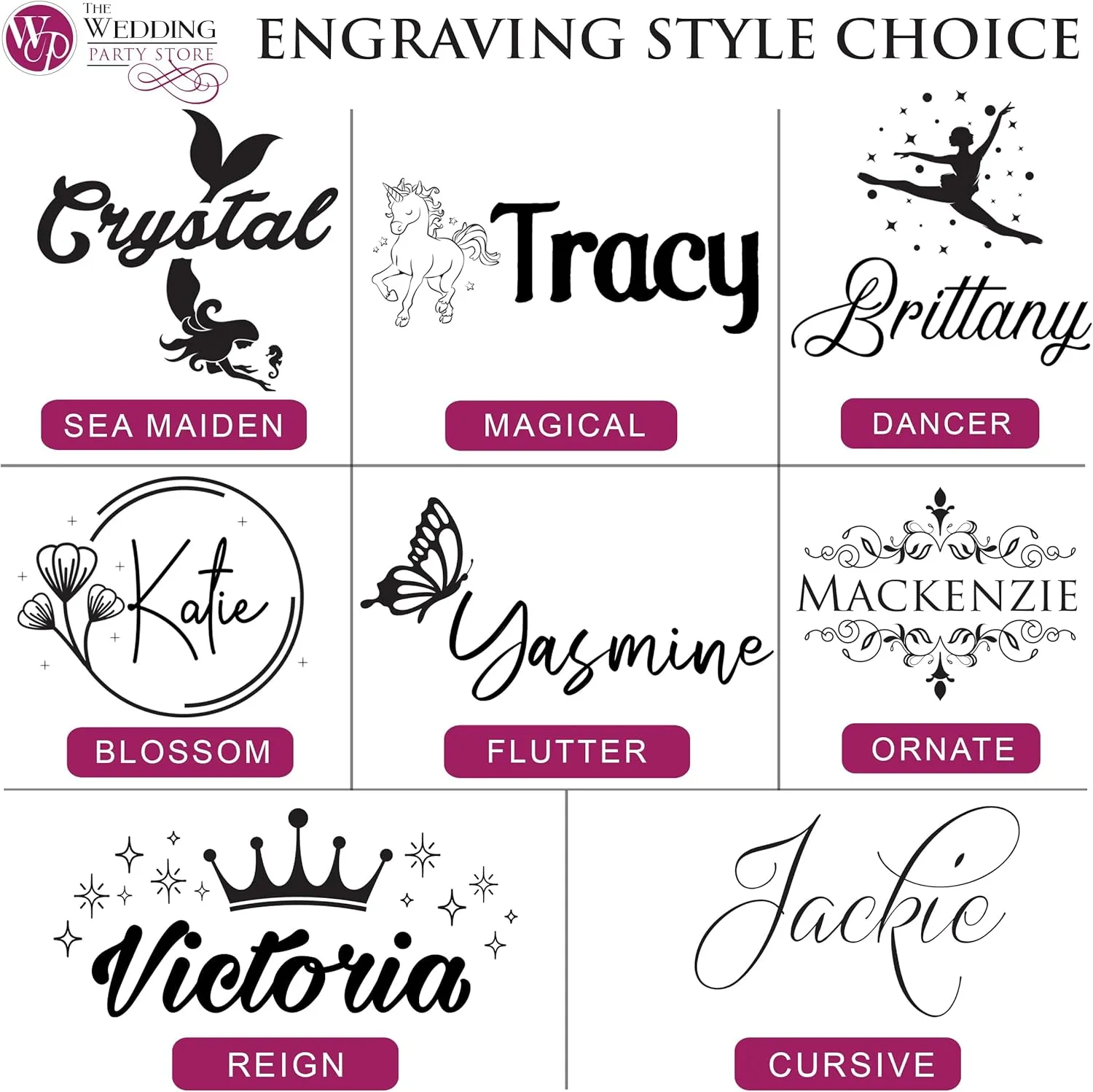 Custom Engraved Kids, Girls Jewelry Box with Name, Princess, Flower, Butterfly (Pink)
