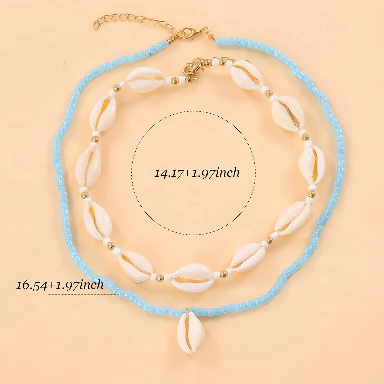Dcfywl731 Shell Necklace for Women Summer Starfish Necklace Boho Surfer Jewelry Beach Vacation Essentials White Seashell Flower Charm Necklaces Summer Outfits for Women