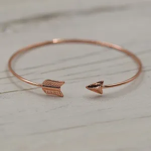 Delicate arrow bangle