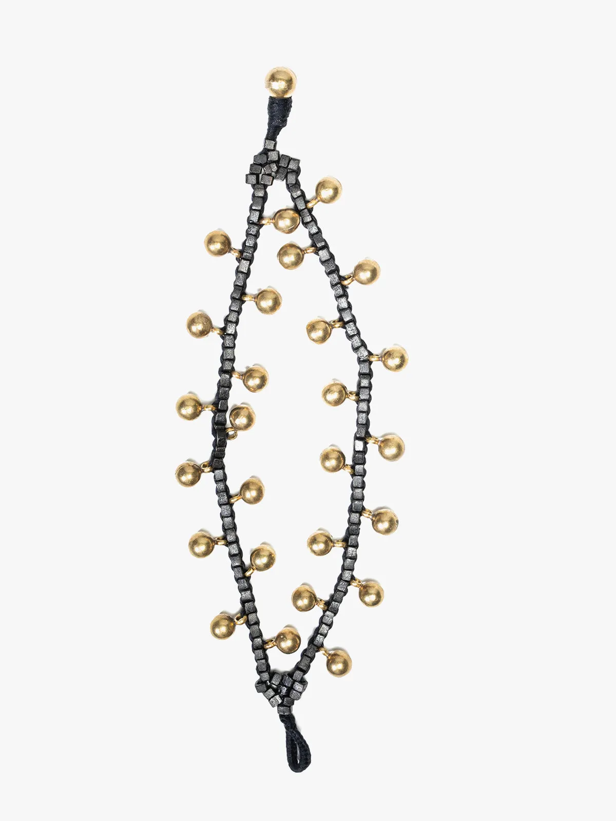 Dhokra Jewellery Bracelet Black and Gold
