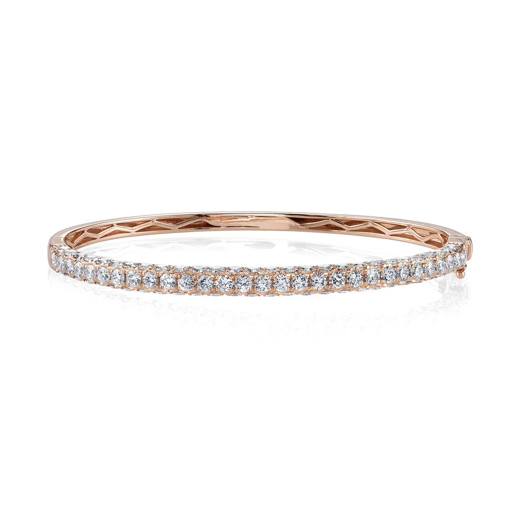 DIAMOND 3 SIDED BANGLE, 1/2