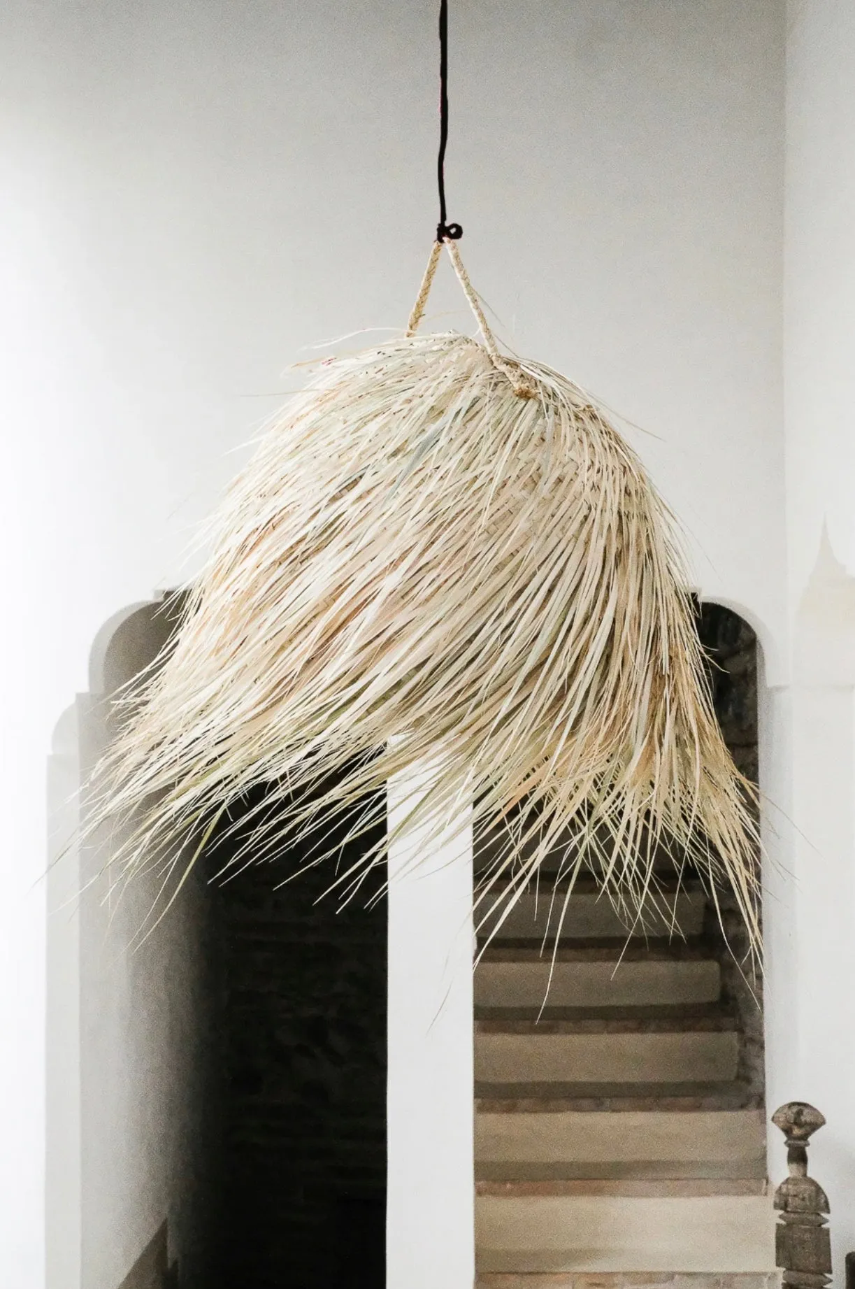 DOME RAFFIA LAMP SHADE