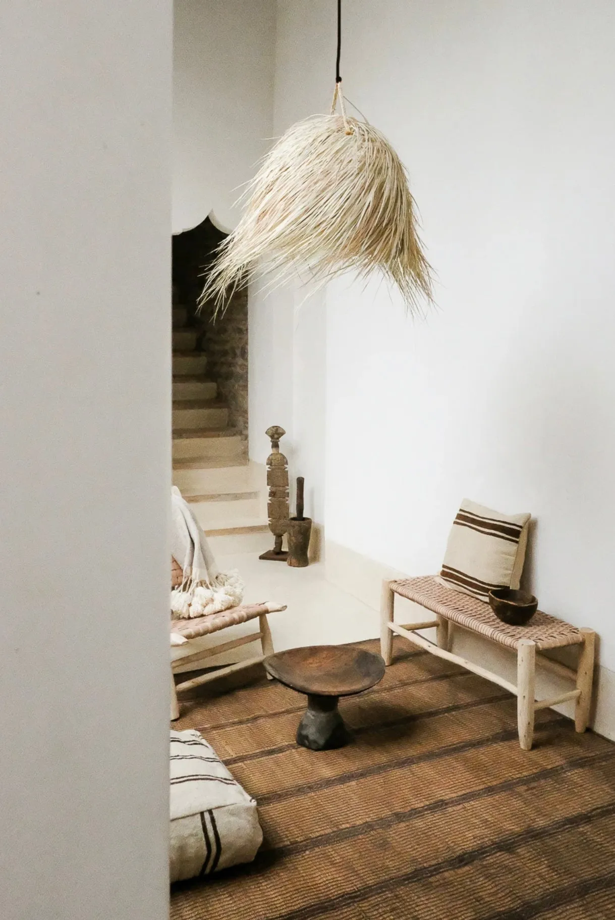 DOME RAFFIA LAMP SHADE