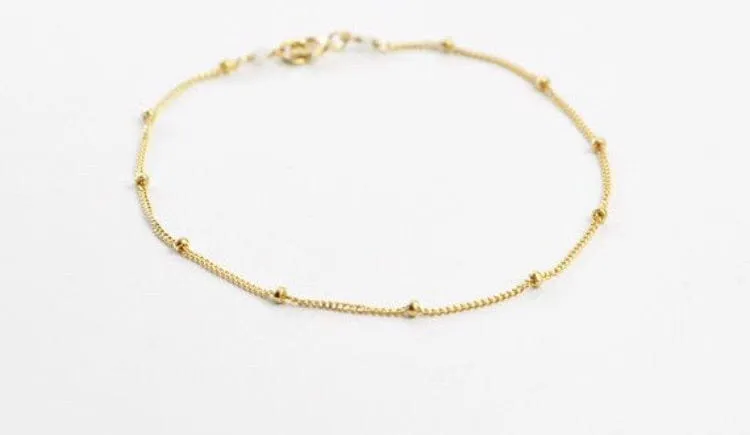 Dotted Gold Bracelet