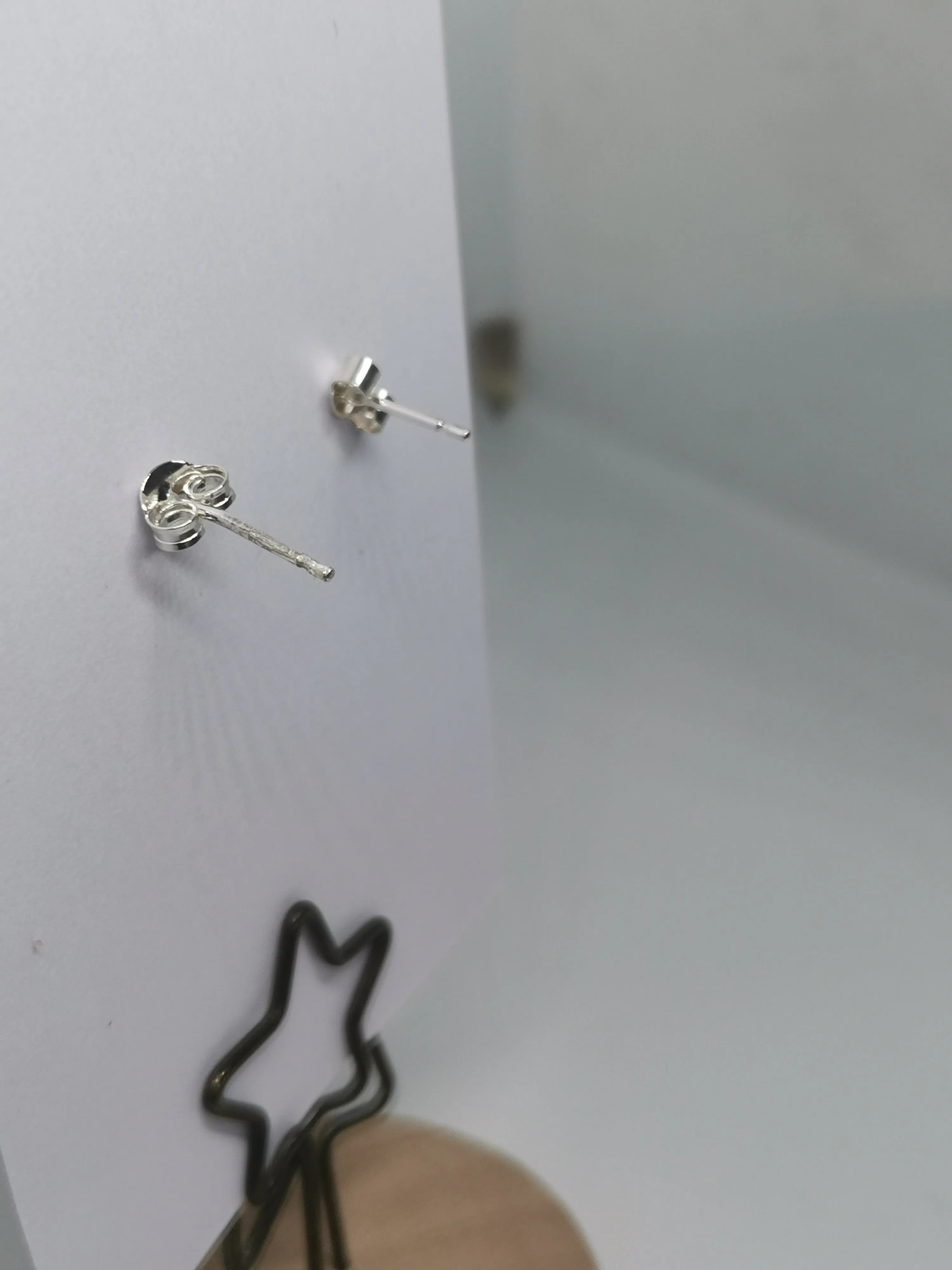 Earrings - Rose Gold Half Hoop Studs