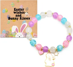Easter Gifts for Girls, Easter Bunny Bracelets Basket Stuffers for Girls Teens