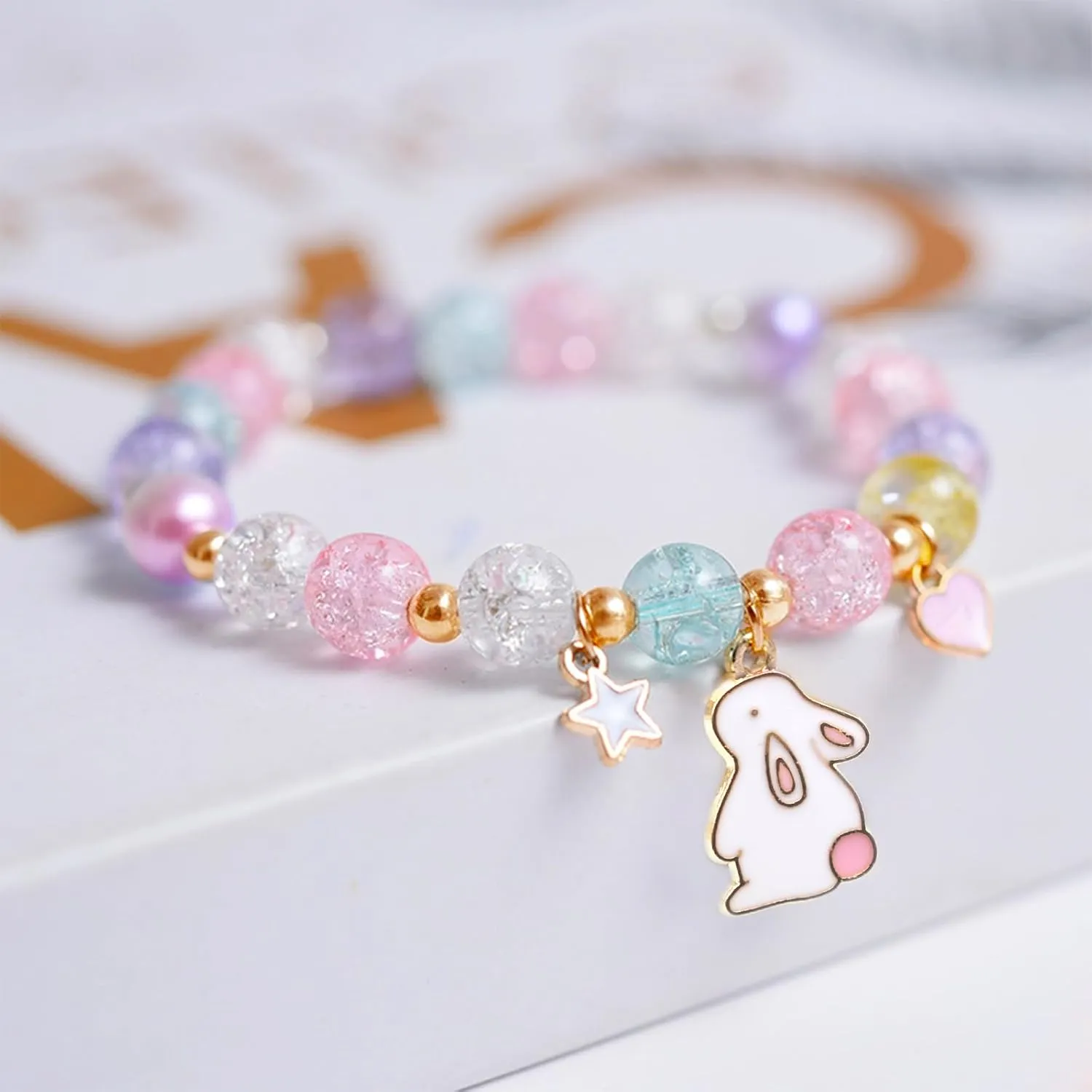 Easter Gifts for Girls, Easter Bunny Bracelets Basket Stuffers for Girls Teens