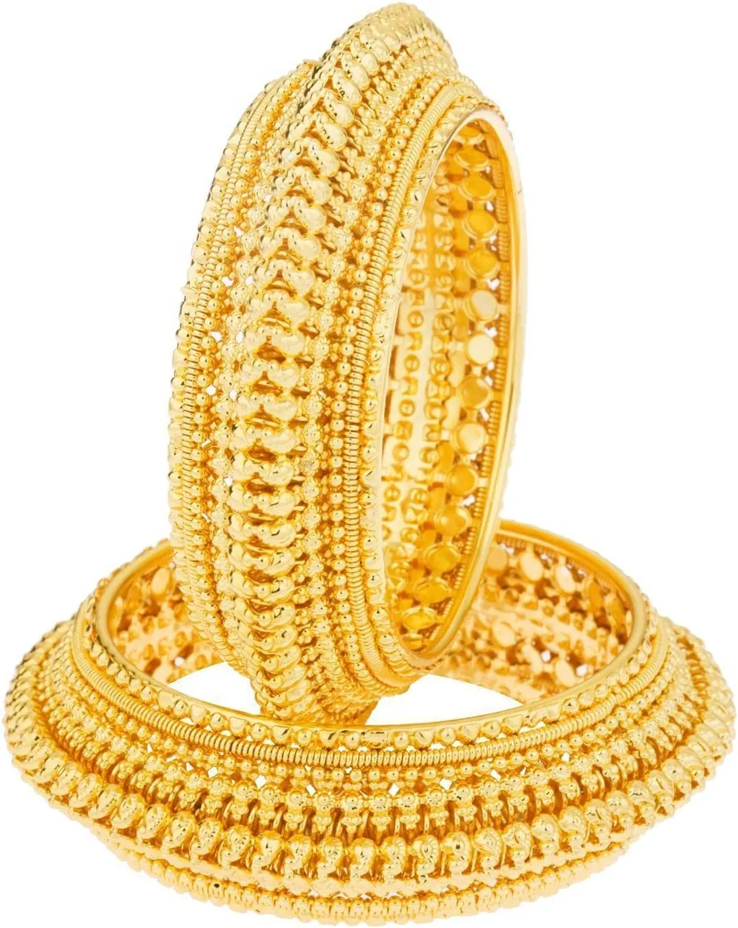 Efulgenz Indian Bangles for Women Traditional Bridal Bracelet Kada Bangles Set Bollywood Wedding Bracelet Bangle Jewelry for Women (2 Pcs)