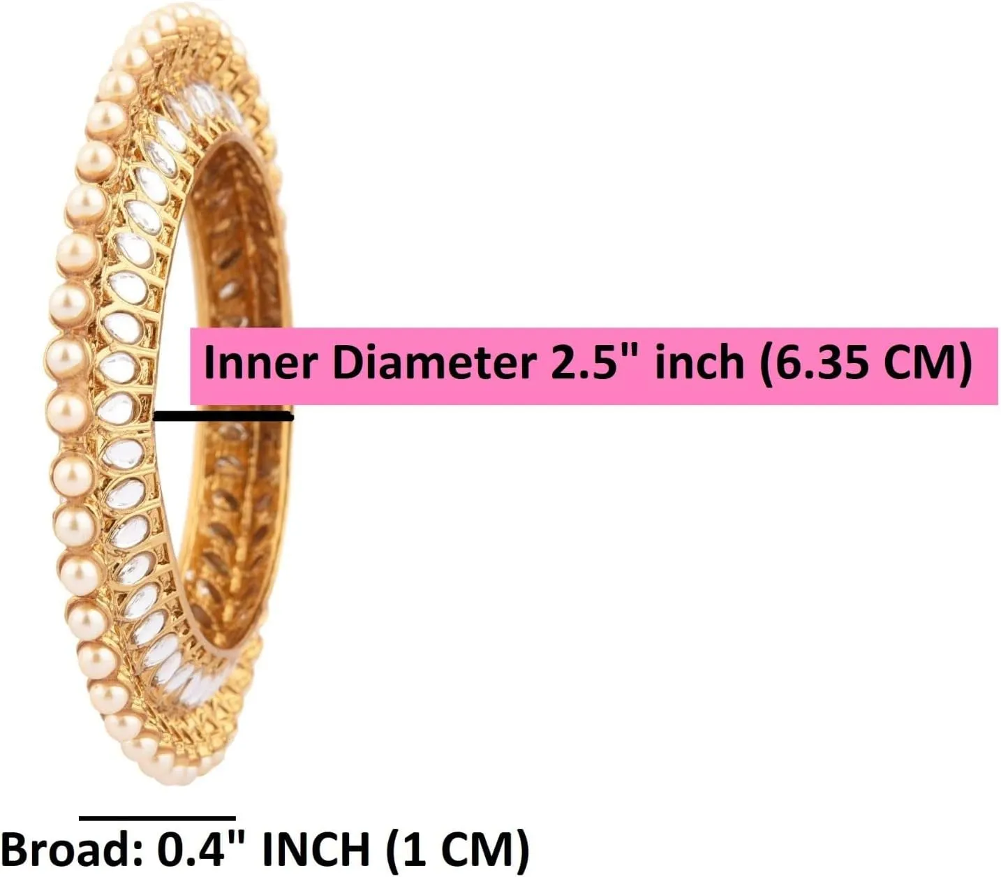 Efulgenz indian kundan bangles Indian Bangles for Women Indian Style Bollywood Traditional Faux Pearl Wedding Bracelet Bangle Set Jewelry