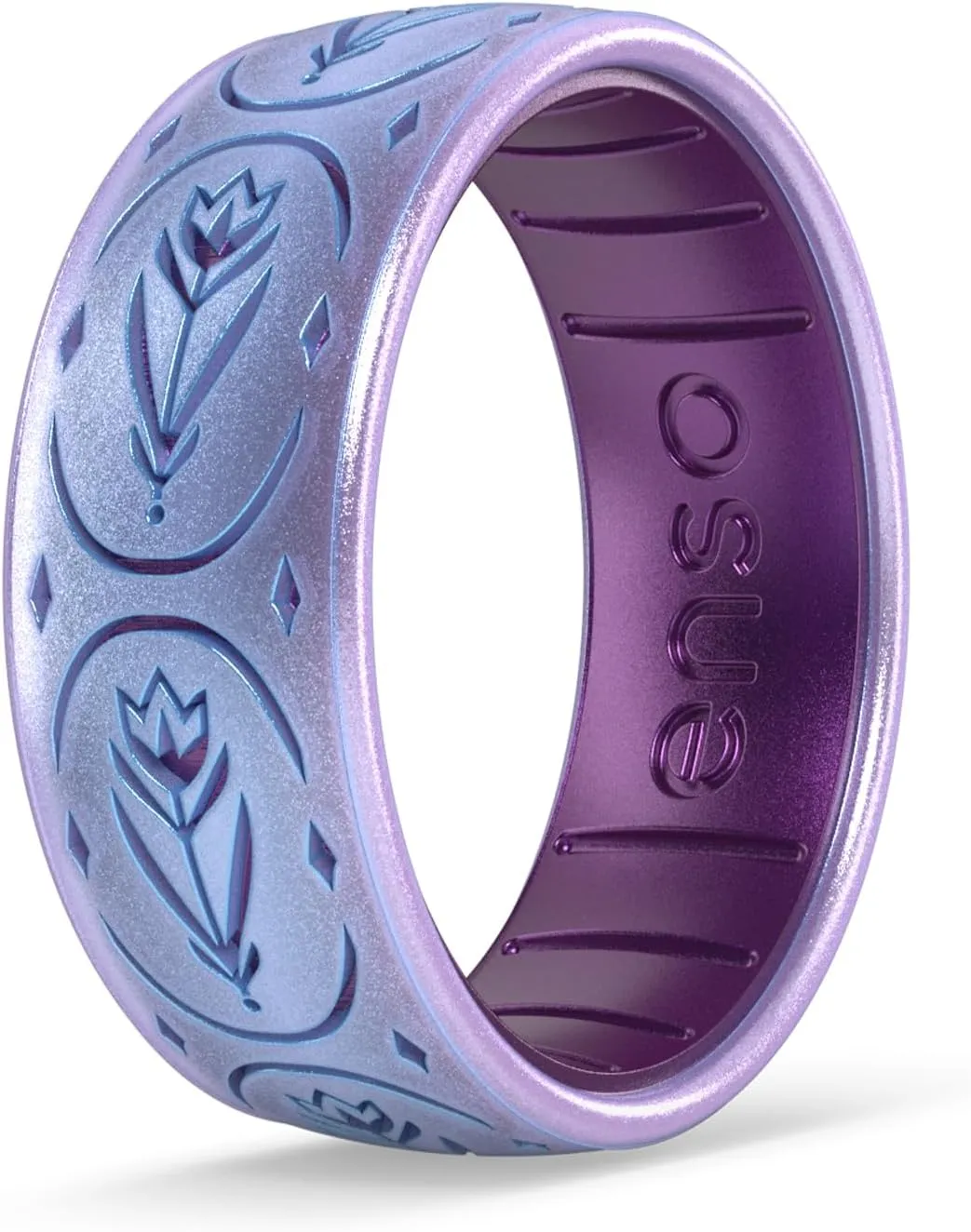 Enso Rings Disney Frozen Collection - Comfortable Silicone Rings - 7.9mm Wide, 2.18mm Thick