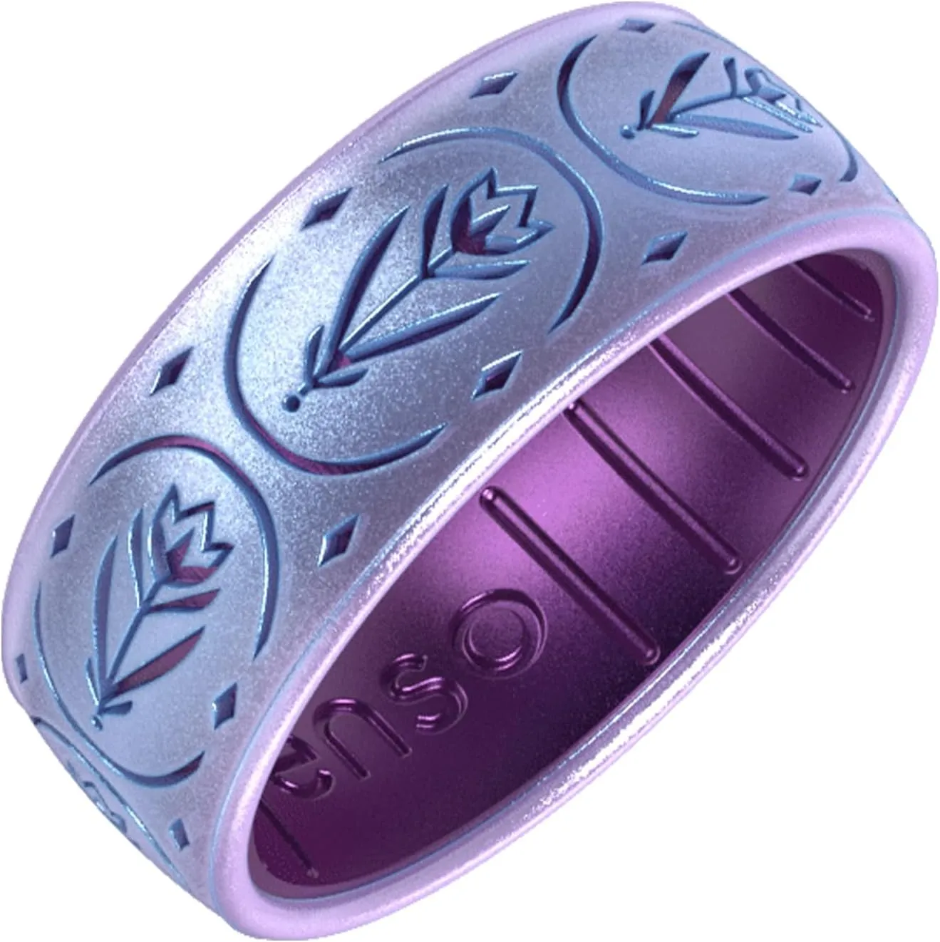 Enso Rings Disney Frozen Collection - Comfortable Silicone Rings - 7.9mm Wide, 2.18mm Thick