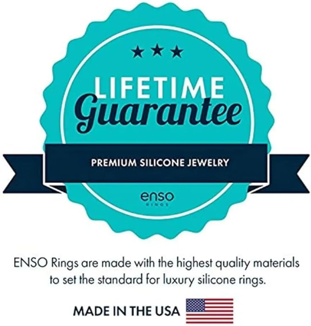 Enso Rings Etched Celtic Collection Silicone Ring - Comfortable and Flexible Design