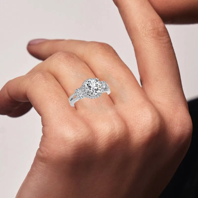 Erica - GIA Natural Round Diamond Engagement Ring