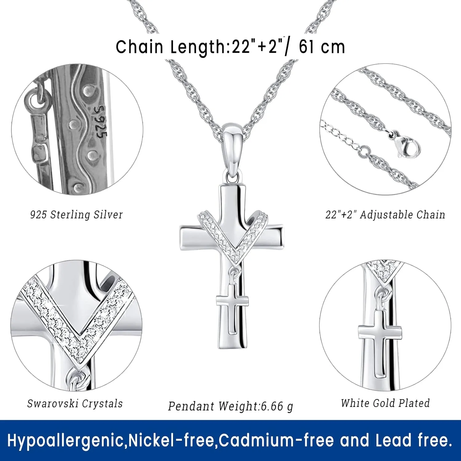 Eusense Cremation Jewelry for Ashes Urn Necklace to Put Ashes In 925 Sterling Silver Memorial Pendant Urn Necklaces for Ashes Necklace for Women Men