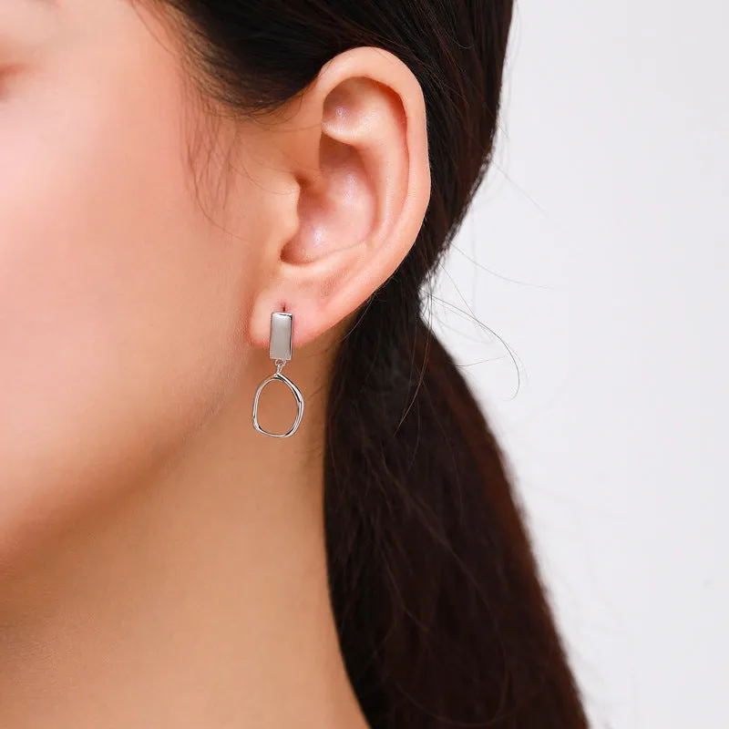 Everyday Genie Sterling Silver Temperament Earrings