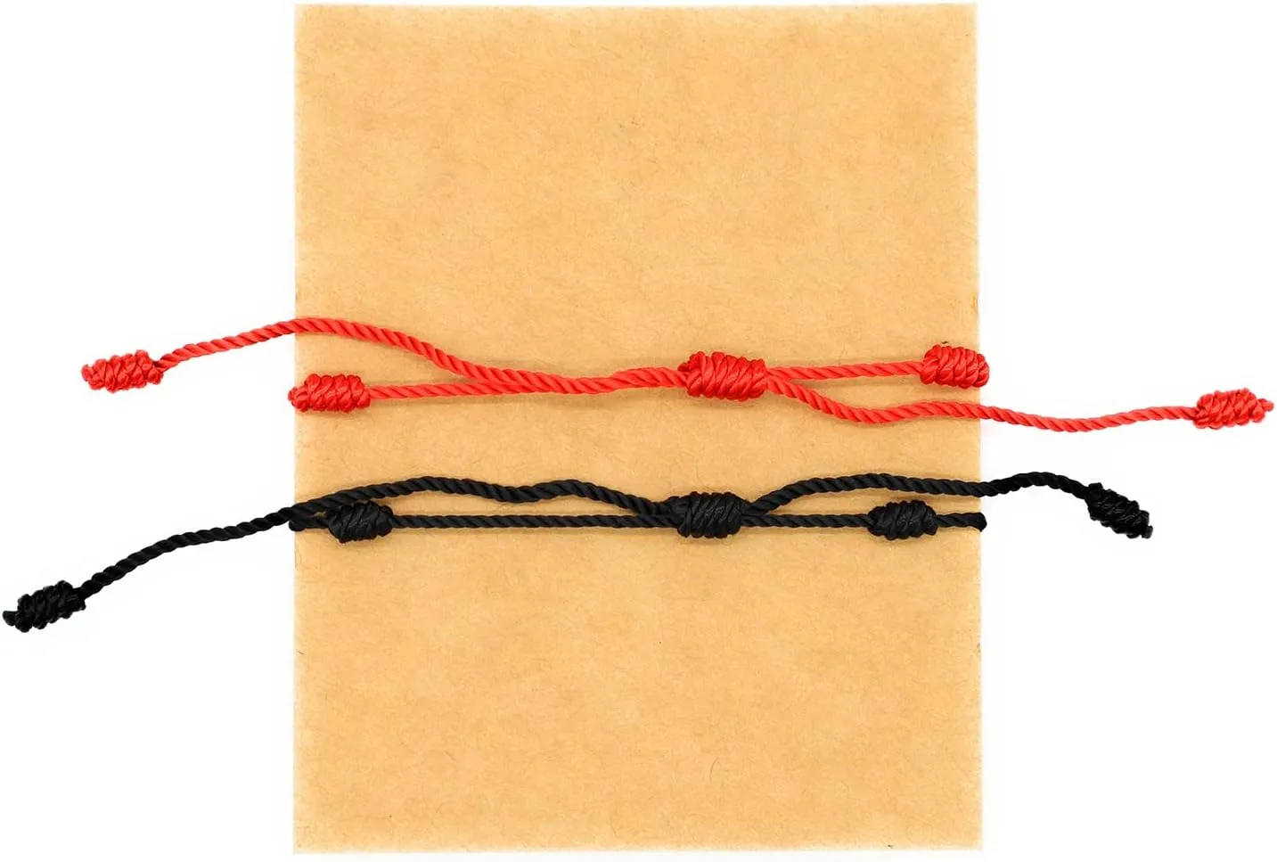 Evil Eye 7 Knot Lucky Bracelets Adjustable Red String Amulet for Women Men