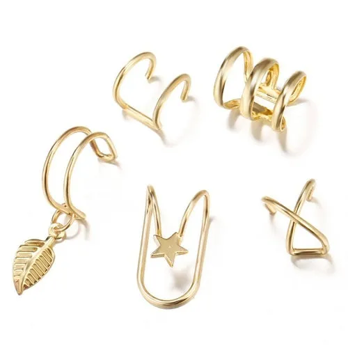 Exquisite Rhinestone Decor Ear Cuff Earring For Woman Ear