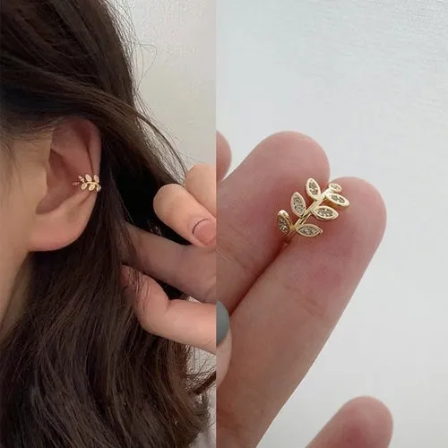 Exquisite Rhinestone Decor Ear Cuff Earring For Woman Ear
