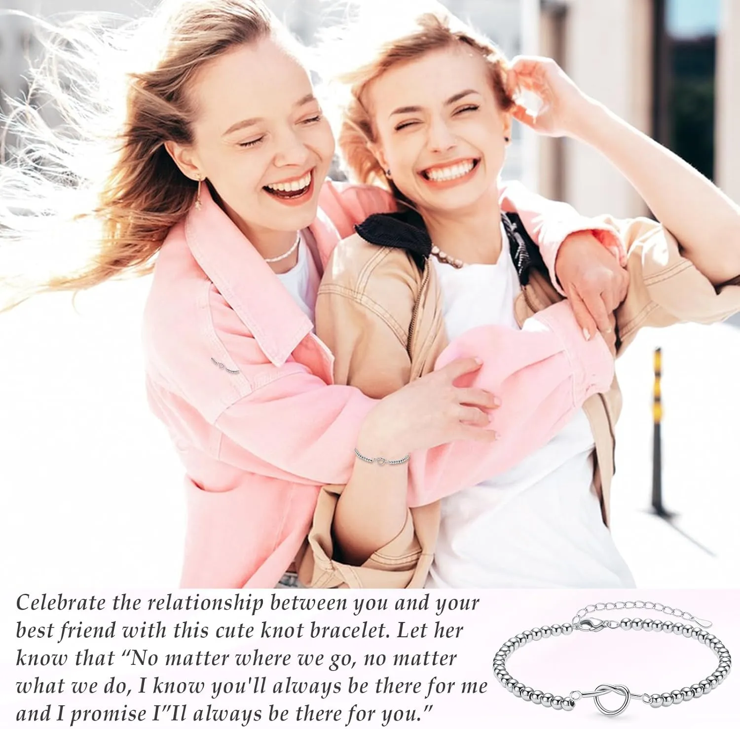 Forever Love Knot Infinity Bracelets Gifts for Women Christmas Birthday Gifts for Daughter Granddaughter Bracelet Gifts, Bestie Friend Jewelry Graduation Gifts for Her