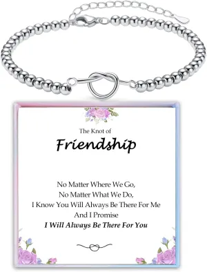 Forever Love Knot Infinity Bracelets Gifts for Women Christmas Birthday Gifts for Daughter Granddaughter Bracelet Gifts, Bestie Friend Jewelry Graduation Gifts for Her
