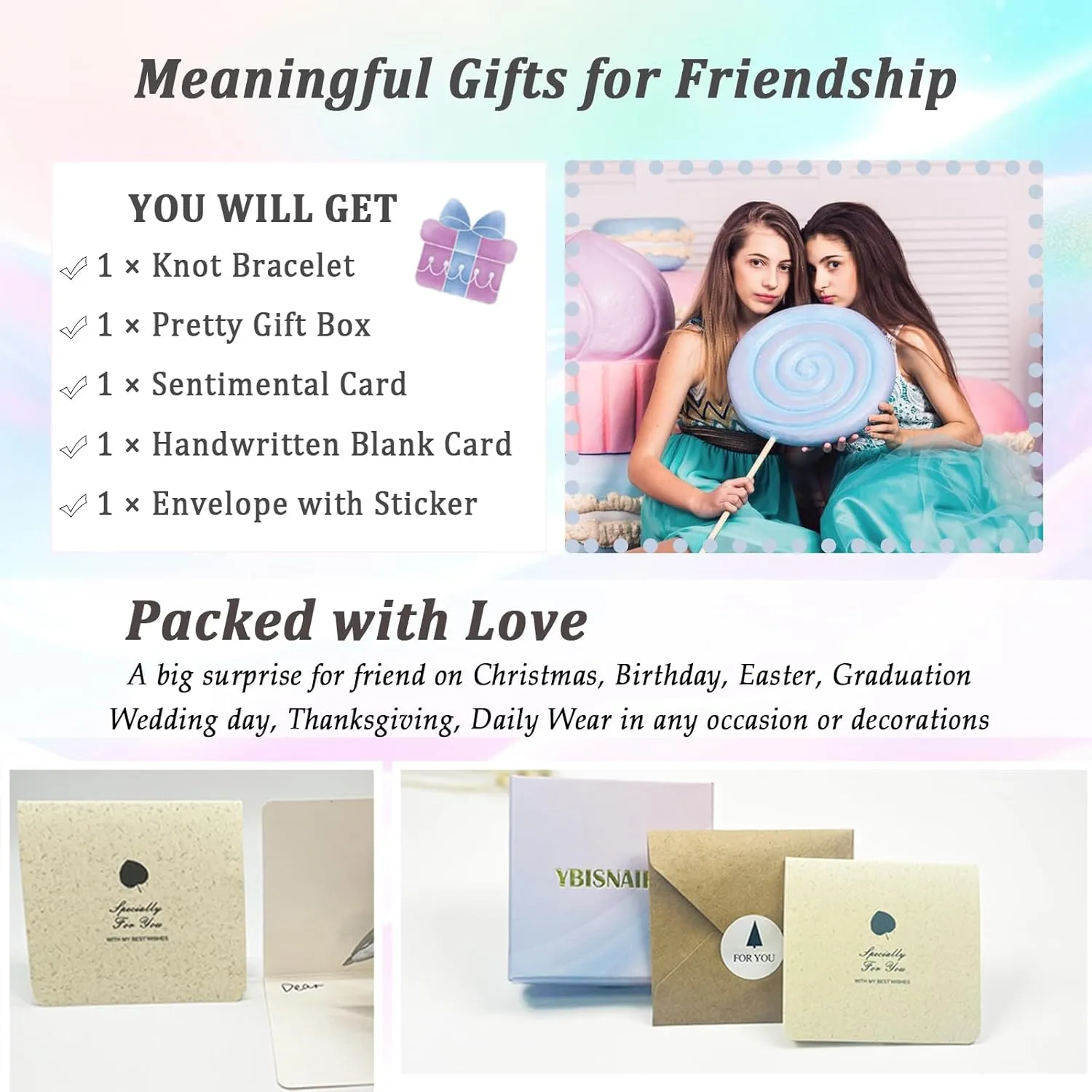 Forever Love Knot Infinity Bracelets Gifts for Women Christmas Birthday Gifts for Daughter Granddaughter Bracelet Gifts, Bestie Friend Jewelry Graduation Gifts for Her