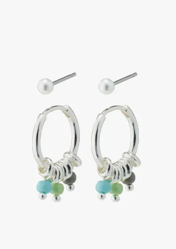 Freedom 2-In-1 Earring Set | Silver Plated