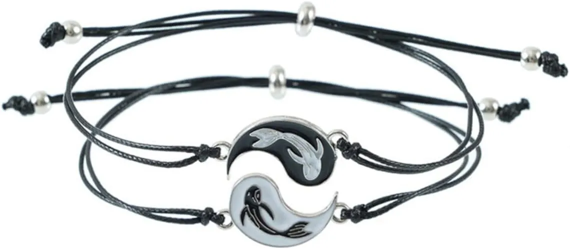 Friendship Bracelet Set Commemorative Stitching Wrist Chain for Couples
