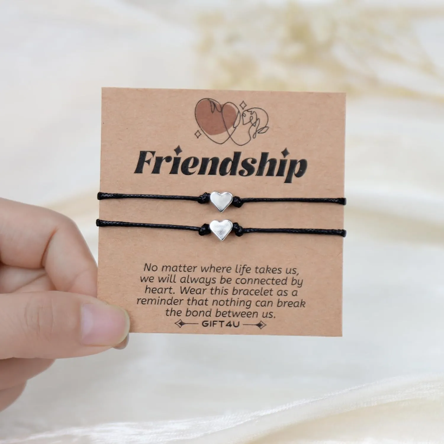 Friendship Gifts for Women - Best Friend Bracelets for 2, Friendship Bracelet, Heart Sunflower Butterfly Yin Yang Best Friend Jewelry, Birthday Valentines Gifts for Female Sister Bff