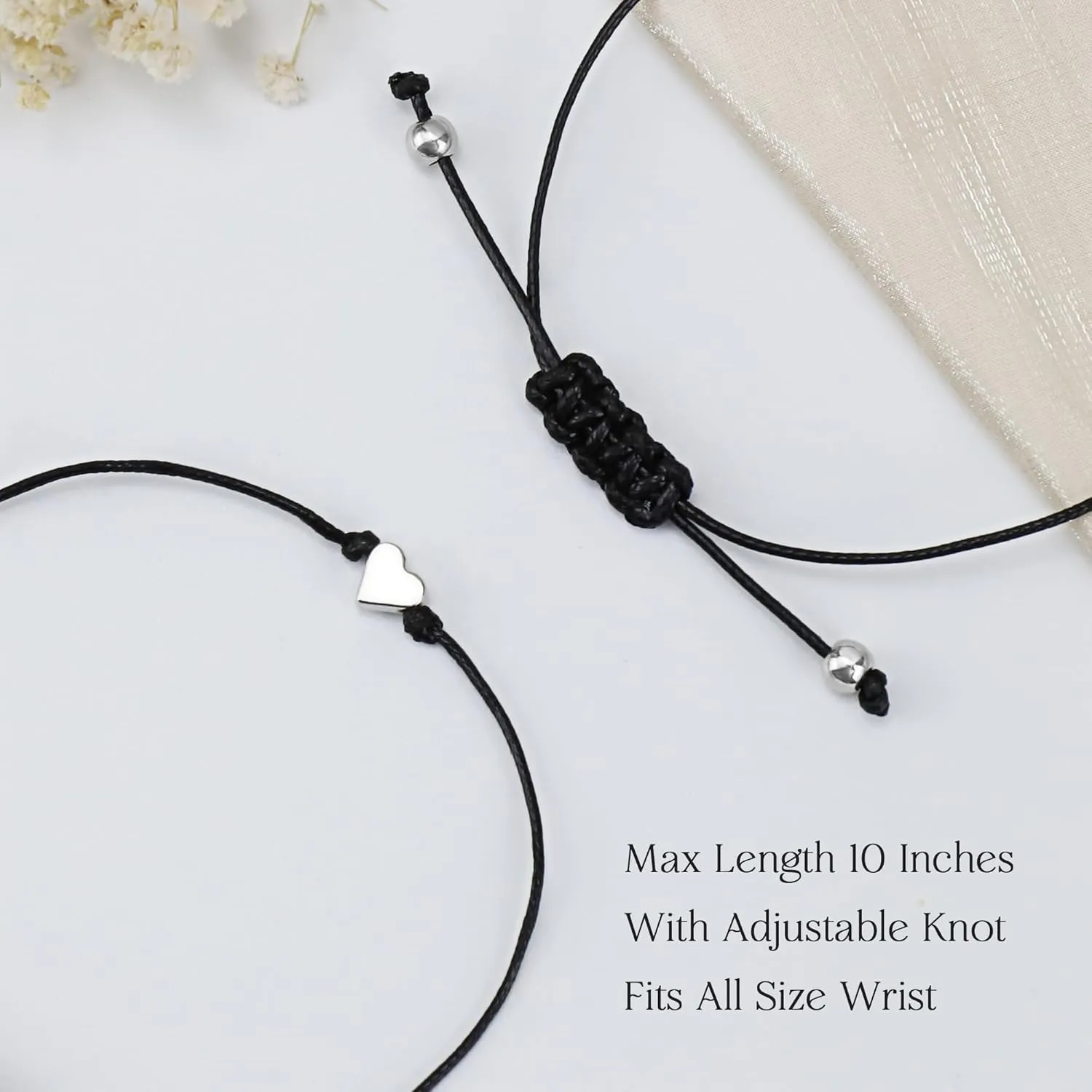Friendship Gifts for Women - Best Friend Bracelets for 2, Friendship Bracelet, Heart Sunflower Butterfly Yin Yang Best Friend Jewelry, Birthday Valentines Gifts for Female Sister Bff