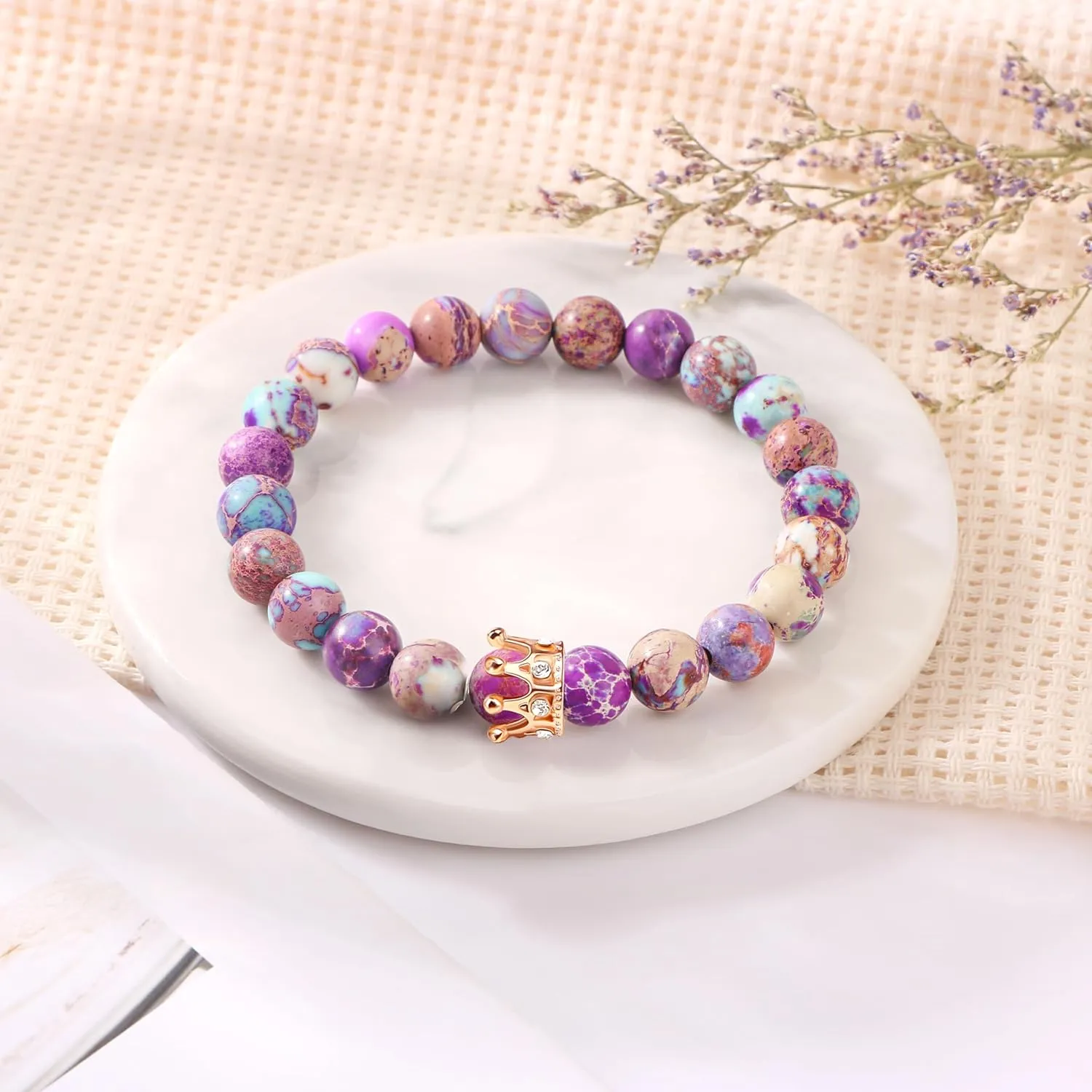     Friendship Gifts For Women      Christmas Valentines Day Graduation Healing Stone Bracelets Gifts for Her