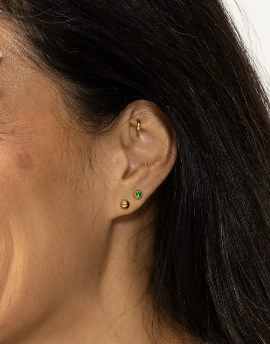 Gala Emerald Studs