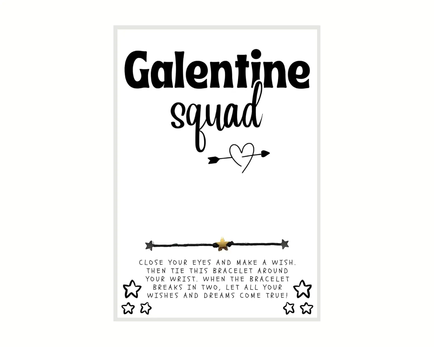 Galentine Squad, Galentines Day Gift, Galentine Wish Bracelet, Gal Pal Friend Wish Bracelet, Galentine's Party Favor, Celebrate Friendship, Bestie Wish Bracelet, Make A Wish, Galentine's Day Gift