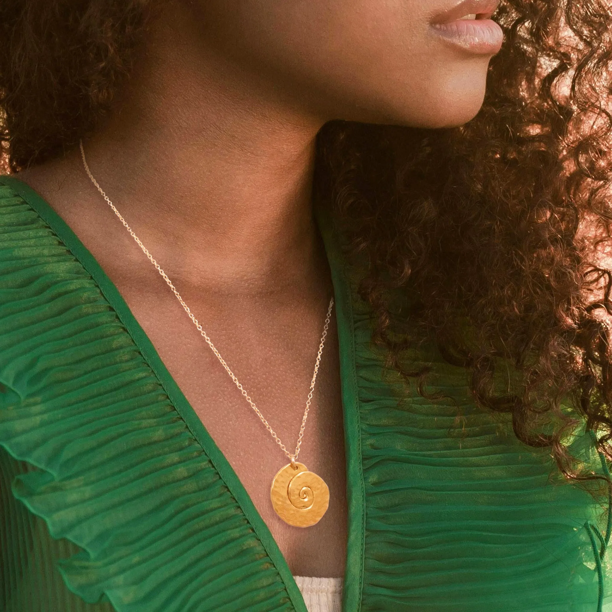 Gilded Nautilus Medallion