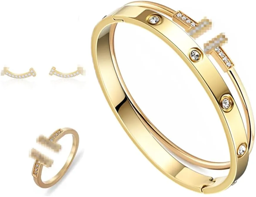Gold Bangle Bracelets Rings Cuff Bangles Bracelets for Women