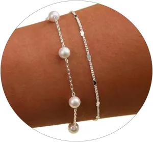 Gold Bracelet Set, 14K Gold Plated Bracelets for Women, Dainty Lip Chain, Long Bar Chain, Disc, Satellite, Cuban Link, Anklet, Pack Gifts for Women