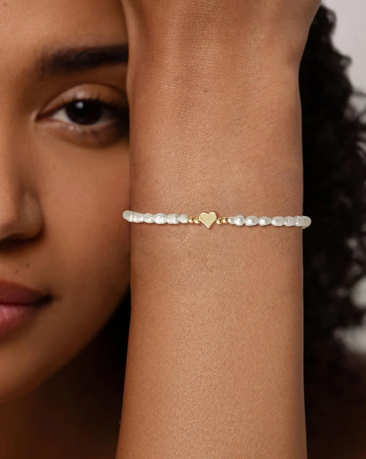 Gold Bracelets for Women 14K Gold Plated Stackable Tiny Beaded Snake Herringbone Chain Bracelet Jewelry Set Gifts for Women